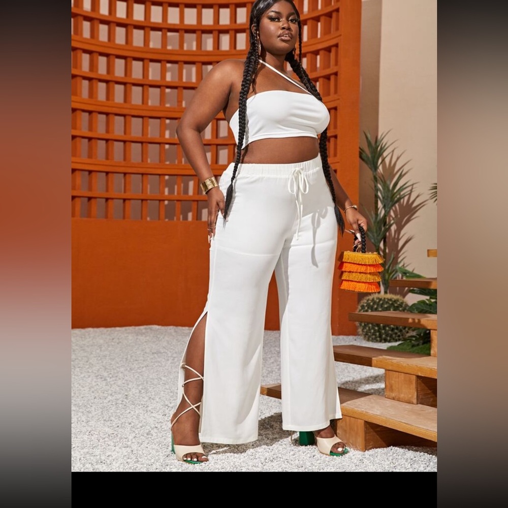 Elegant White Women's Pants